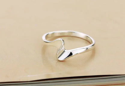 Captivating Silver Lightning Ring