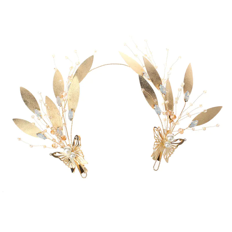Bridal Headpiece Set with Baroque Earrings and Accessories
