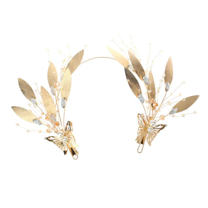 Bridal Headpiece Set with Baroque Earrings and Accessories