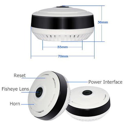 360-Degree Wide Angle 2MP Wireless Security Camera