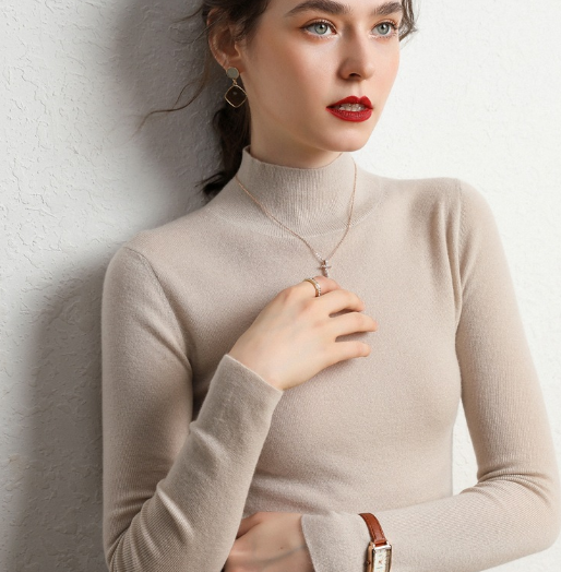 Women's Classic Cashmere Turtleneck Sweater
