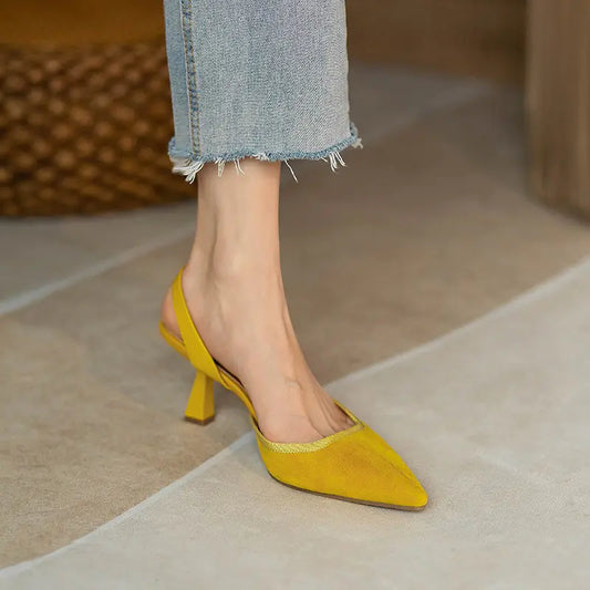 Women's Vintage Pointed Toe Heels