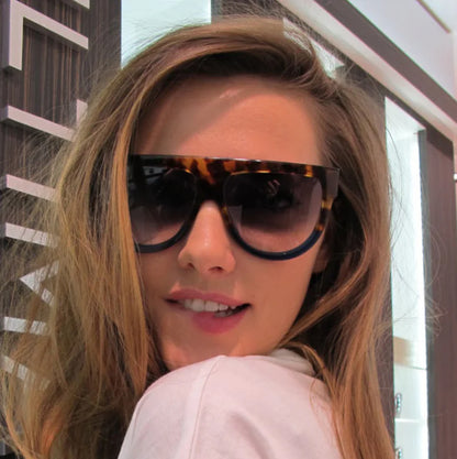 Sunglasses with Studded Design and Oversized Frames