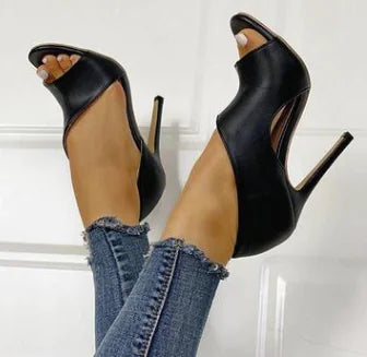 Chaussures à talons ouvertes pour femmes