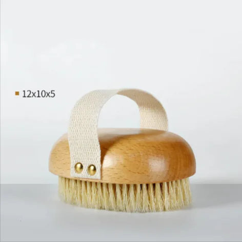 Brosse de bain à poils en bois