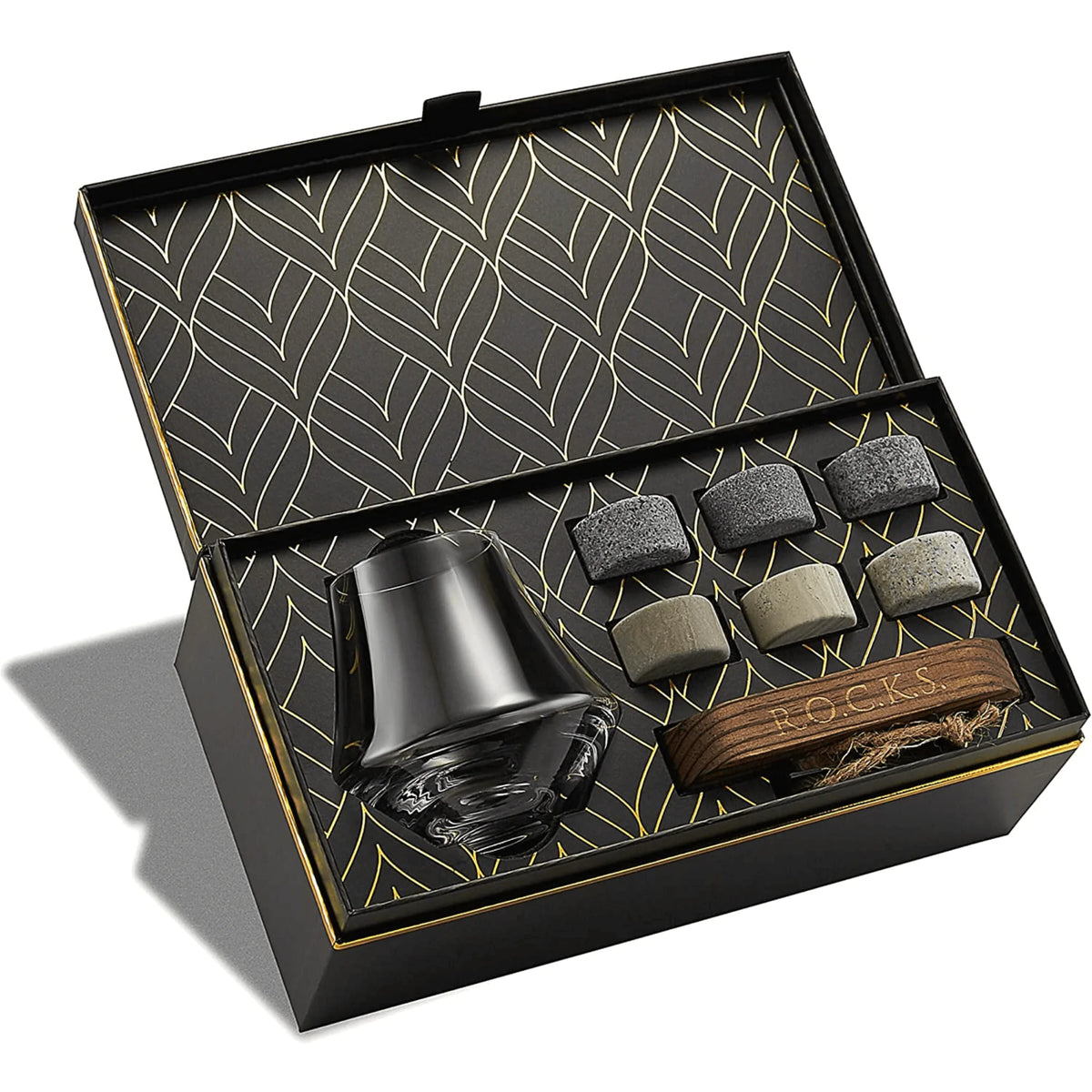 Le Coffret Connoisseur – Glaçons en granit & Verre de dégustation à whisky