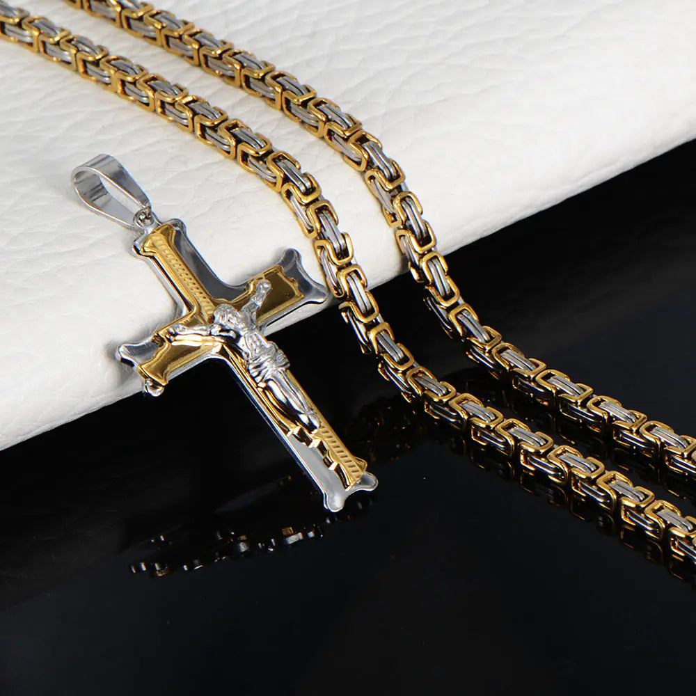 Cross Necklace, Jesus Christ Pendant Style Jewelry