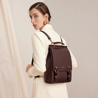 Cnoles Women's Vintage Leather Backpack Purse for Travel