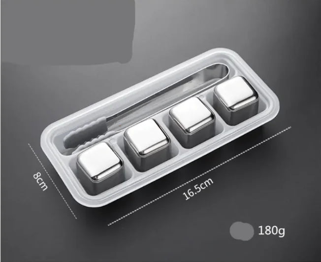 Glaçons réutilisables en acier inoxydable