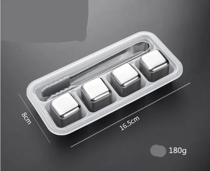Glaçons réutilisables en acier inoxydable
