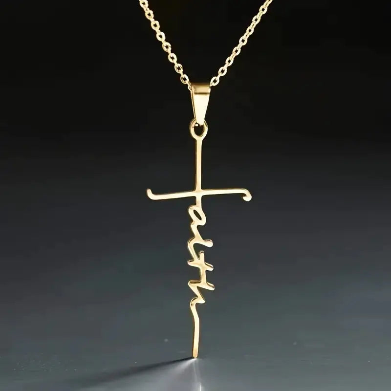 Pendentif croix Foi