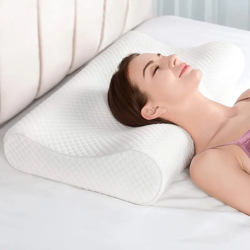 Ergonomic Memory Foam Pillow for Neck Pain Relief