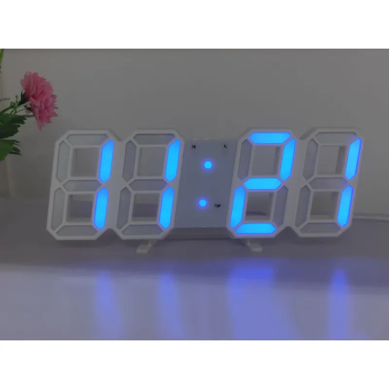 모던 3D LED 디지털 벽시계