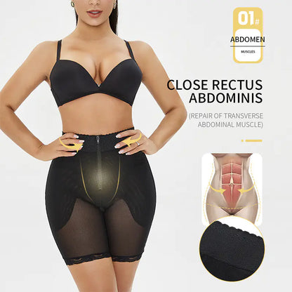 Body-Sculpting Buttoned Zipper Slim Waist Pants