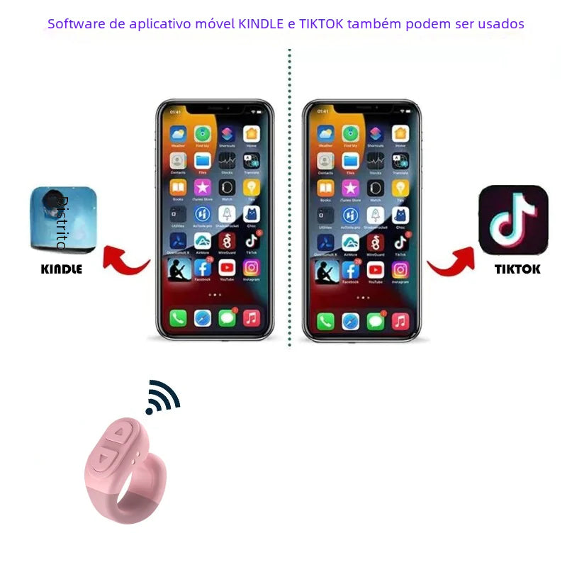 Télécommande Bluetooth pour téléphones avec fonction selfie et plus