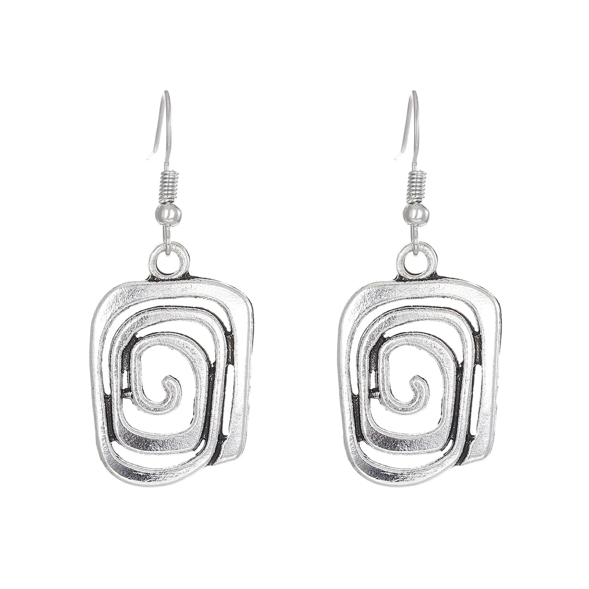 Boucles d'oreilles pendantes torsadées vintage pour femme - Mode de soirée