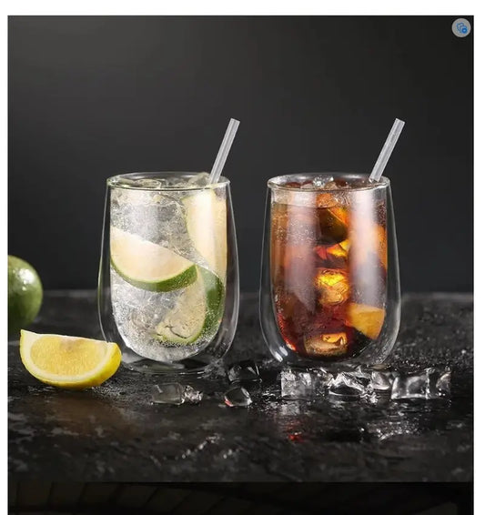 Double Wall Insulated Glass Espresso Coffee Cup