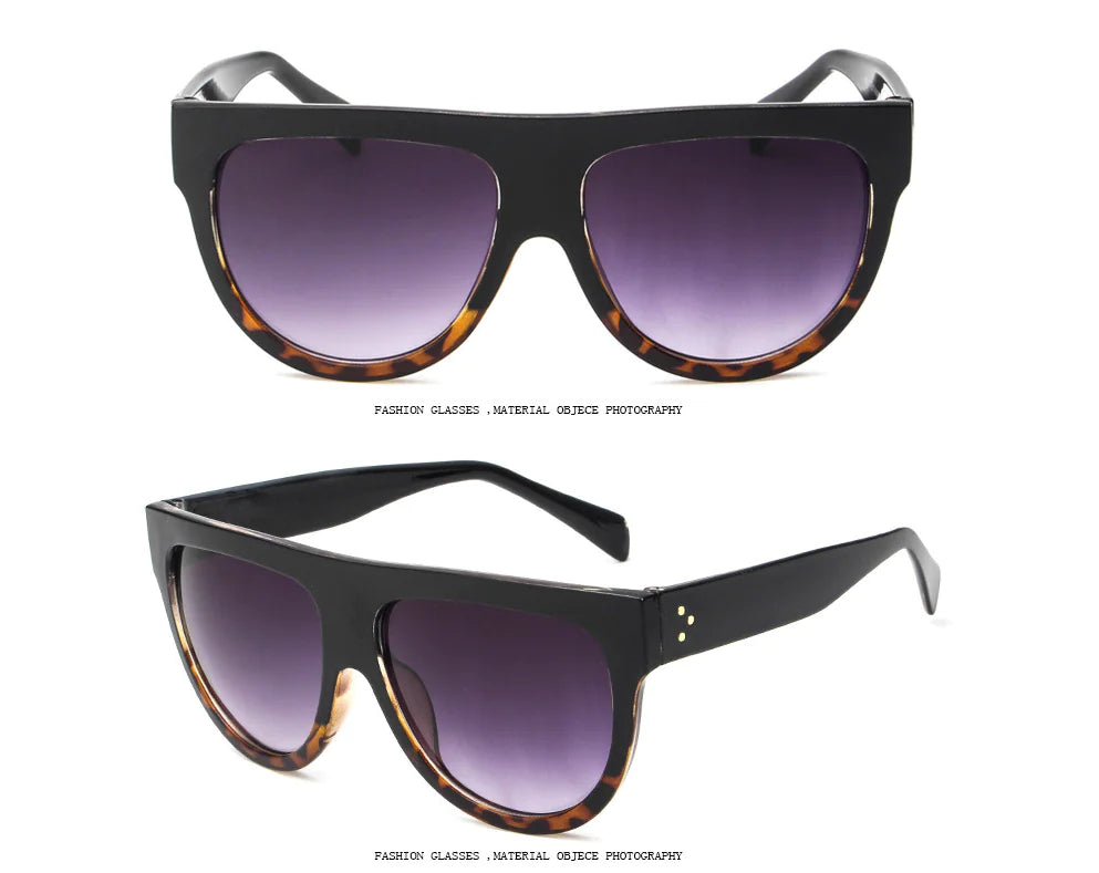 Sunglasses with Studded Design and Oversized Frames