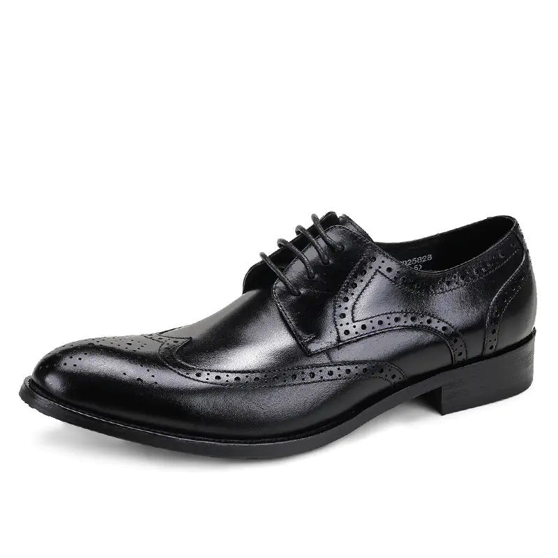브로그 가죽 신발