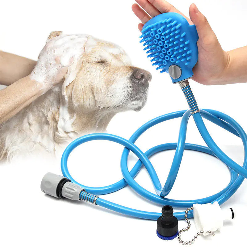 Brosse de bain extérieure pour chien pour le nettoyage des animaux de compagnie