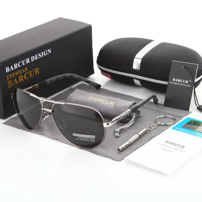 Lunettes de soleil polarisées classiques pour hommes - Design BARCUR