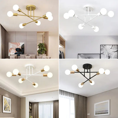 Plafonnier LED moderne pour salon et salle à manger