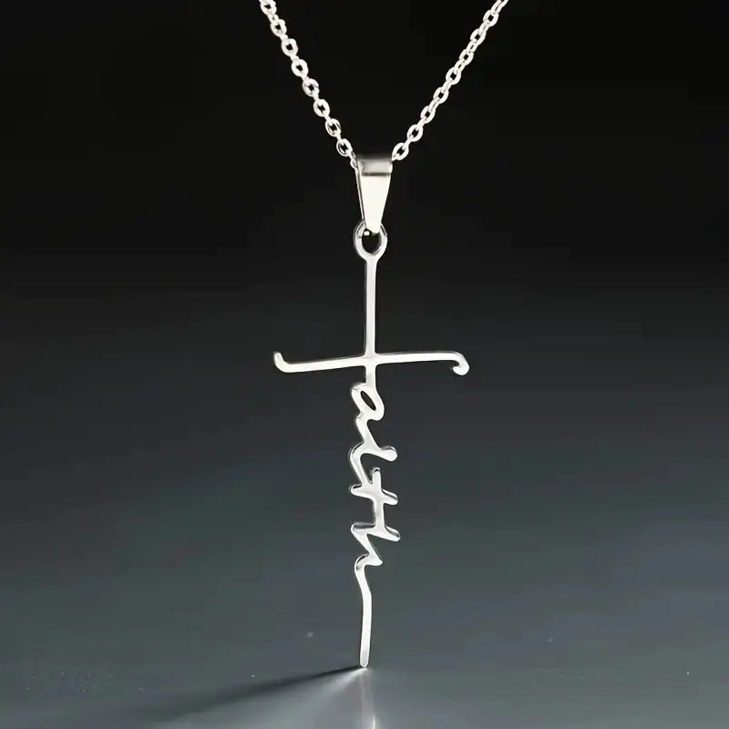 Pendentif croix Foi