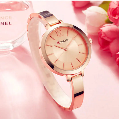 Montre à quartz Curren 9012 pour femme, étanche