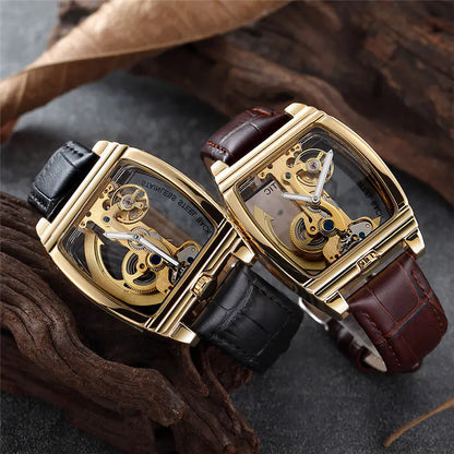 SHENHUA Fashion Dual-Sided Transparent Automatic Watch