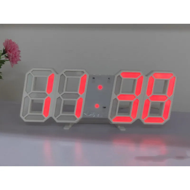 모던 3D LED 디지털 벽시계