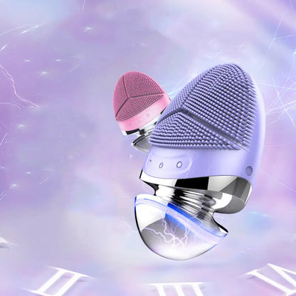 Nouveau dispositif de brosse nettoyante électrique en silicone pour le visage