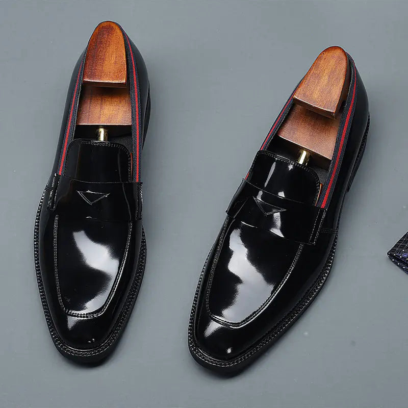 Chaussures Richelieu britanniques pour hommes avec empiècements
