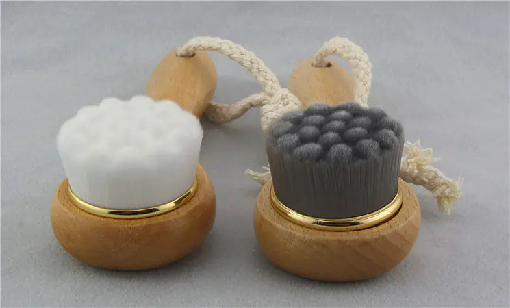 Beech Wood Long Handle Nano Fiber Cleansing Brush