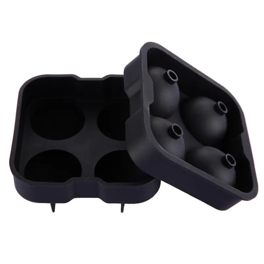 4-Cavity Silicone Ice Ball Maker Tray