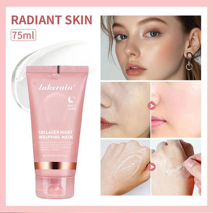 Masque de nuit visage hydratant anti-rides au collagène