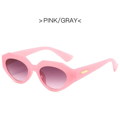 LONSY Cat Eye Sunglasses for Women - Vintage Small Frame