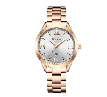 Montre à quartz étanche CURREN 9007 pour femme avec calendrier