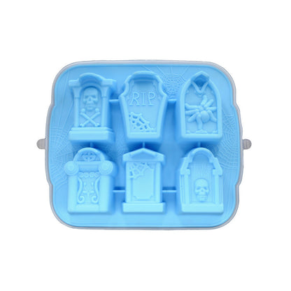 Halloween Tombstone Silicone Ice Tray and Cake Mold