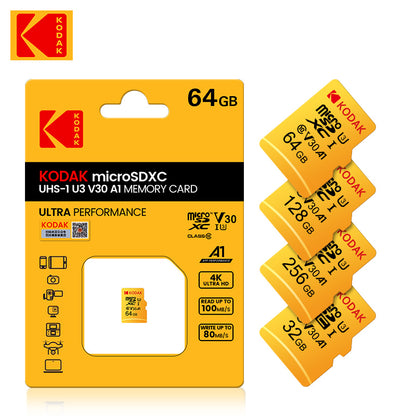 Carte Micro SD KODAK EVO Plus 128 Go UHS-I 4K
