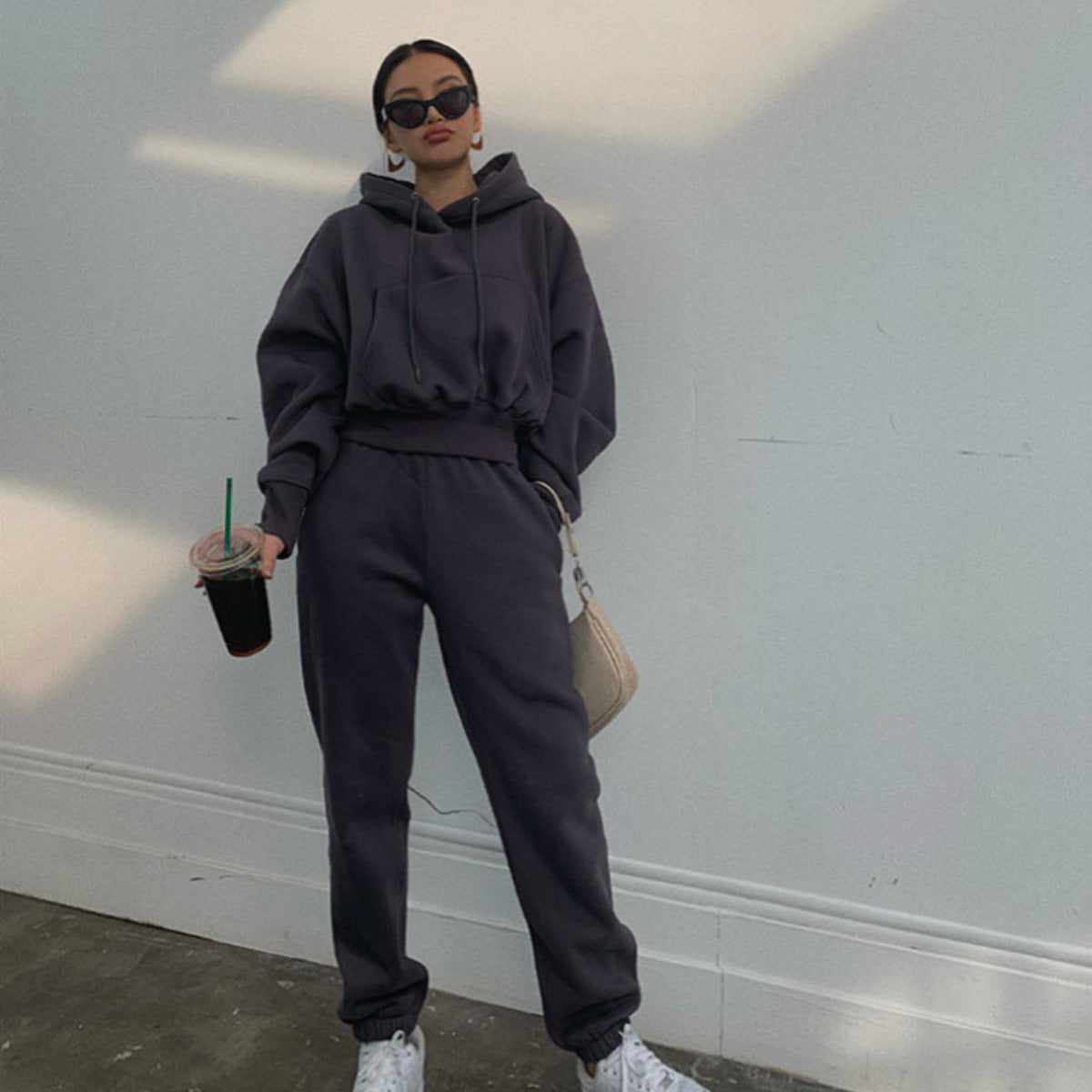 Women's Casual Hoodie and Tracksuit Set