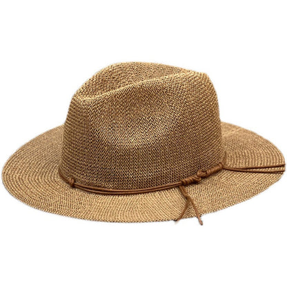 Chapeau de paille d'été à large bord pour la plage et la protection solaire