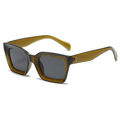 Lunettes de soleil tendance rétro à monture carrée pour l'extérieur