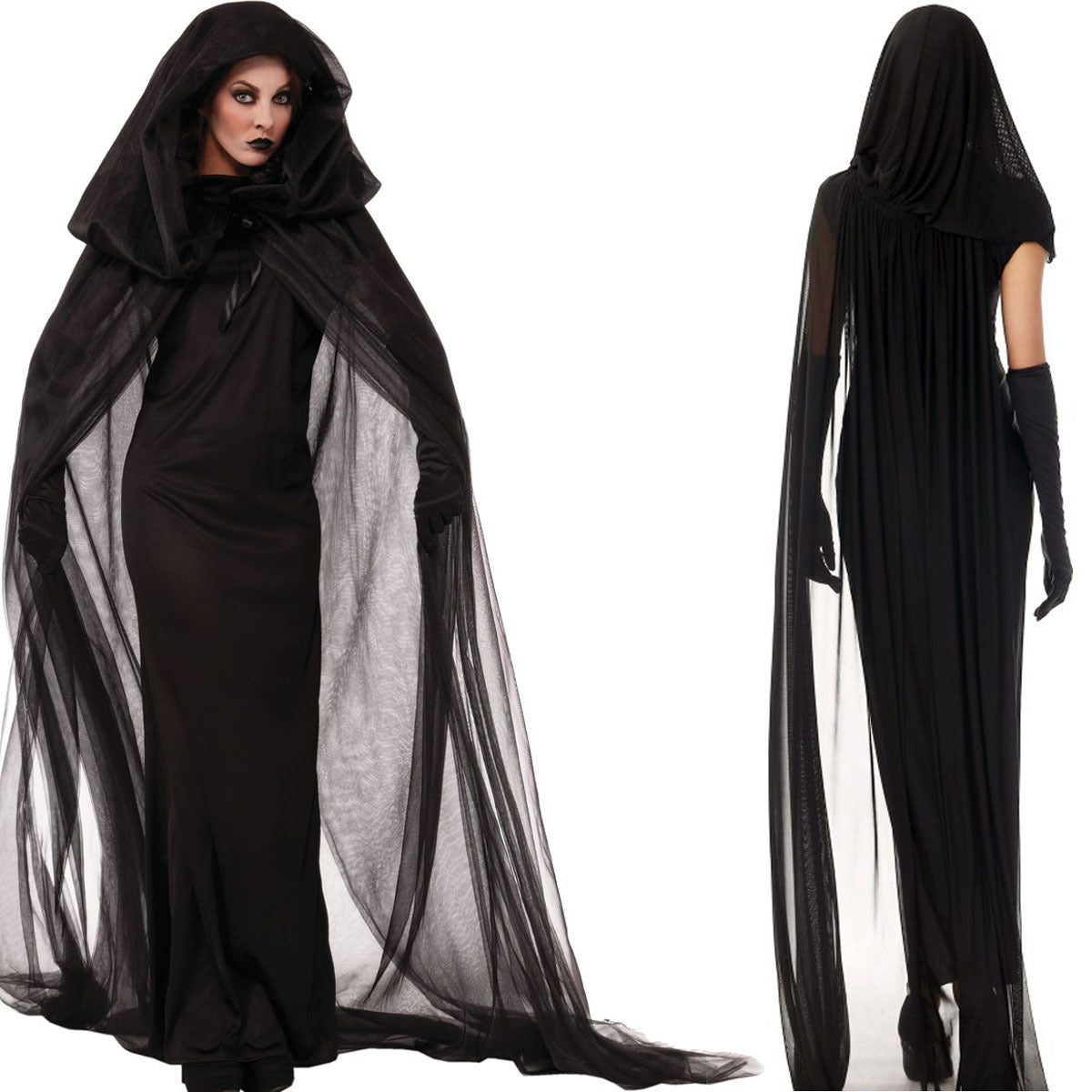 Halloween Costume, Witch Outfit, Role Play Uniform