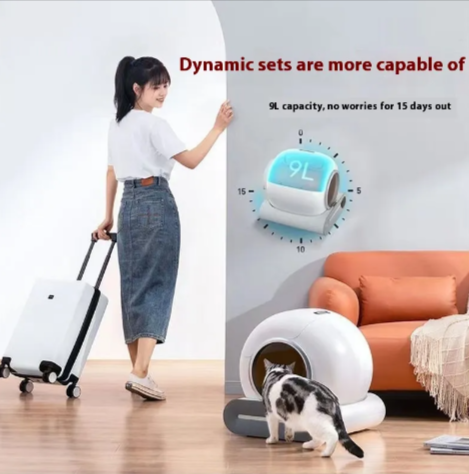 GroomTech Essentials Collection - Smart Automatic Cat Litter Box