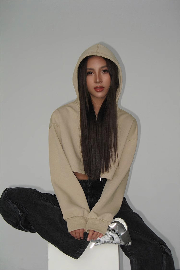 Women's Autumn Drawstring Hooded Pullover Sweater
