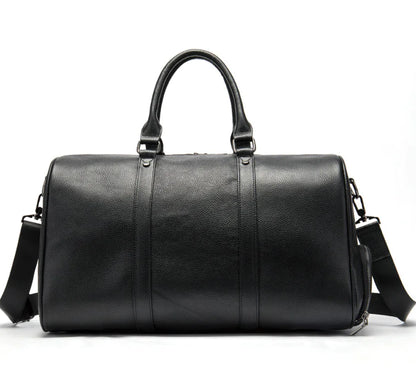 Genuine Leather Casual Travel Bag and Shoulder Tote