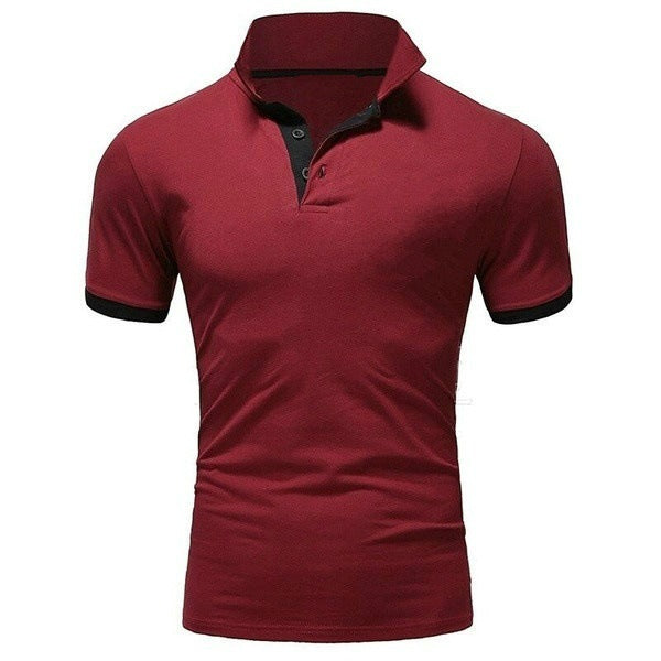 Men's Casual Cotton Polo Shirt for Meetings and Events