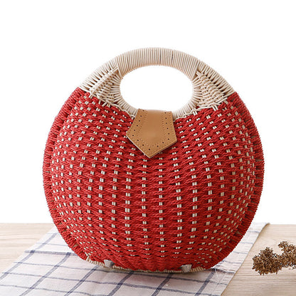 Cute Woven Shell Handbag for Beach Vacation