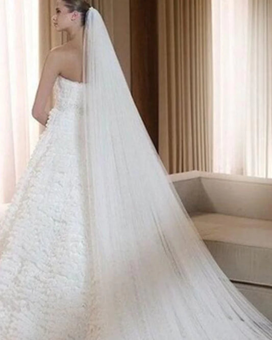 3 Meters Long Bridal Veil for Weddings