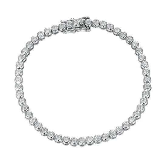 Moissanite Silver Bracelet for Women
